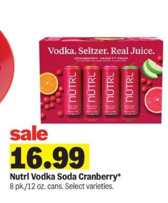 Nutrl Vodka Soda Cranberry