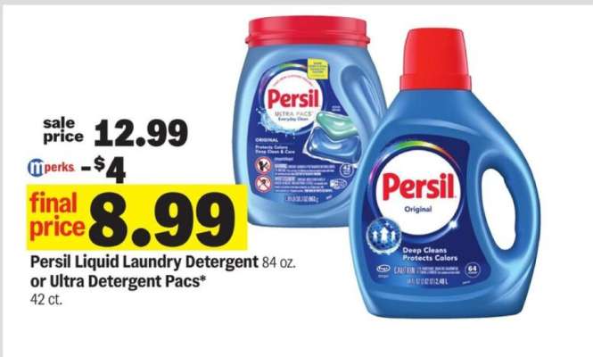 Persil Liquid Laundry Detergent or Ultra Detergent Pacs