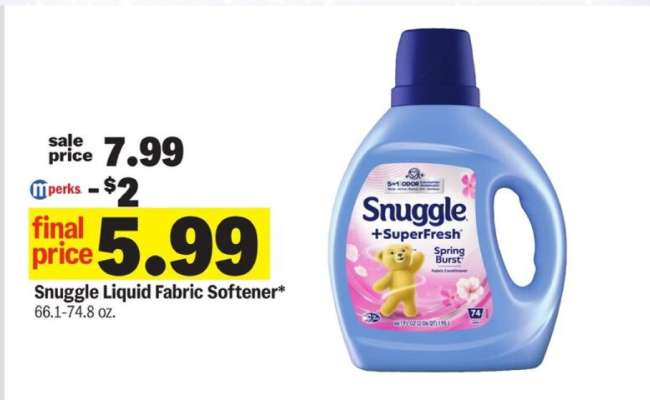 Snuggle Liquid Fabric Softener