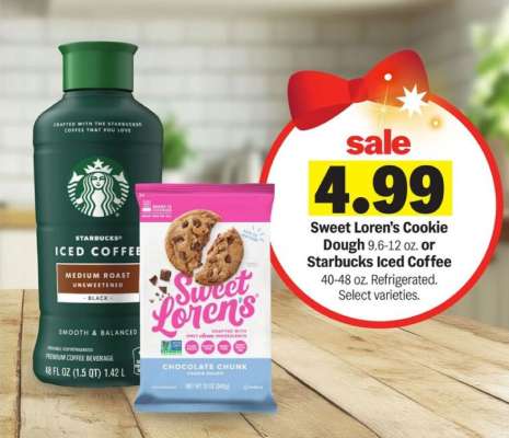 Sweet Loren's Cookie Dough or Starbucks Iced Coffee