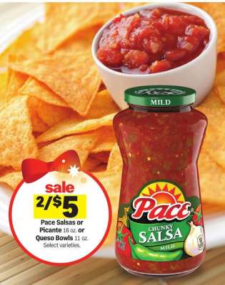 Pace Salsas or Picante 16 oz. or Queso Bowls 11 oz.