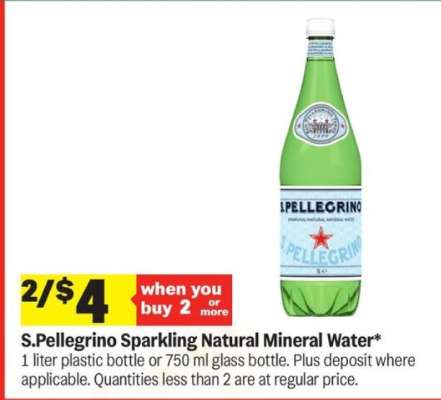 S. Pellegrino Sparkling Natural Mineral Water