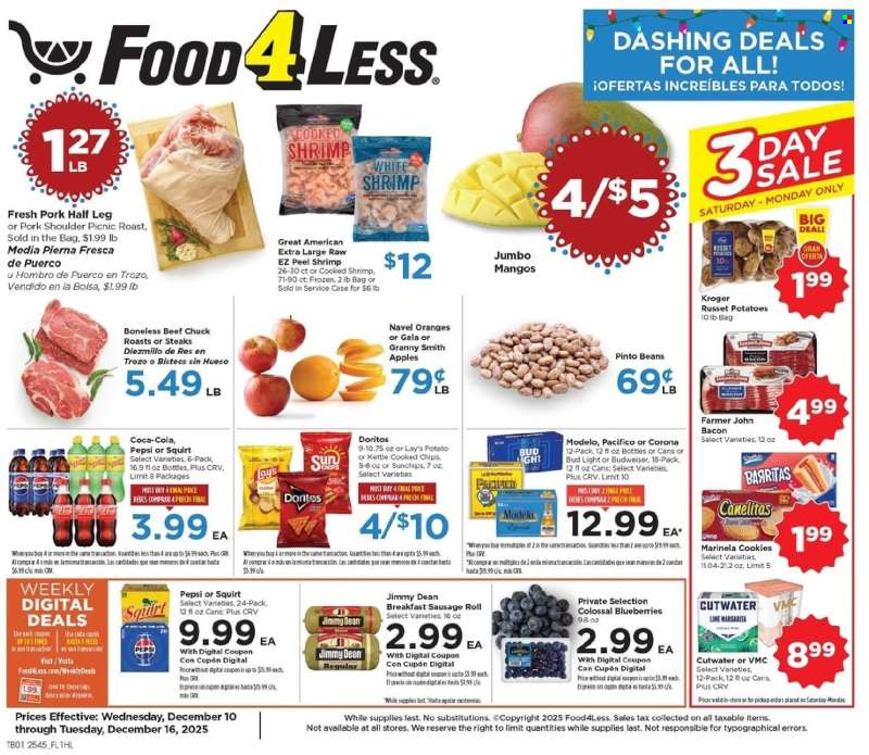 Food 4 Less Flyer - 12/10/2025 - 12/16/2025.