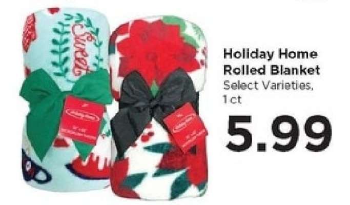 Holiday Home Rolled Blanket