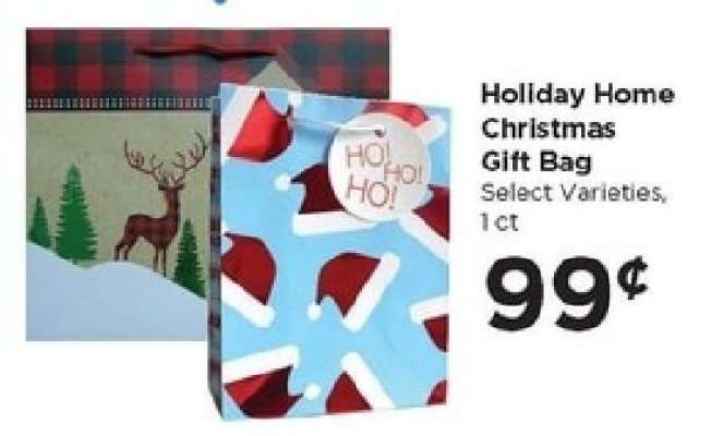 Holiday Home Christmas Gift Bag