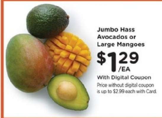Jumbo Hass Avocados or Large Mangoes