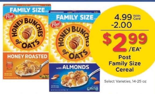 Post Family Size Cereal