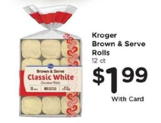 Kroger Brown & Serve Rolls