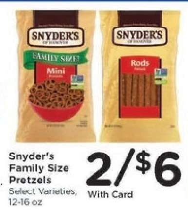 Snyder's Family Size Pretzels