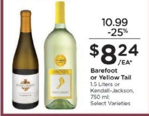 Barefoot or Yellow Tail