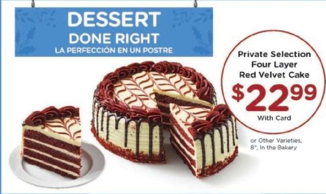 Private Selection Four Layer Red Velvet Cake
