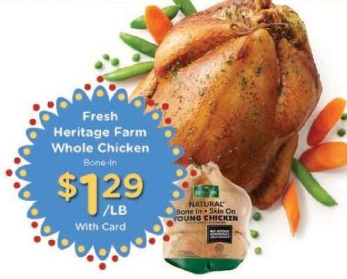 Fresh Heritage Farm Whole Chicken