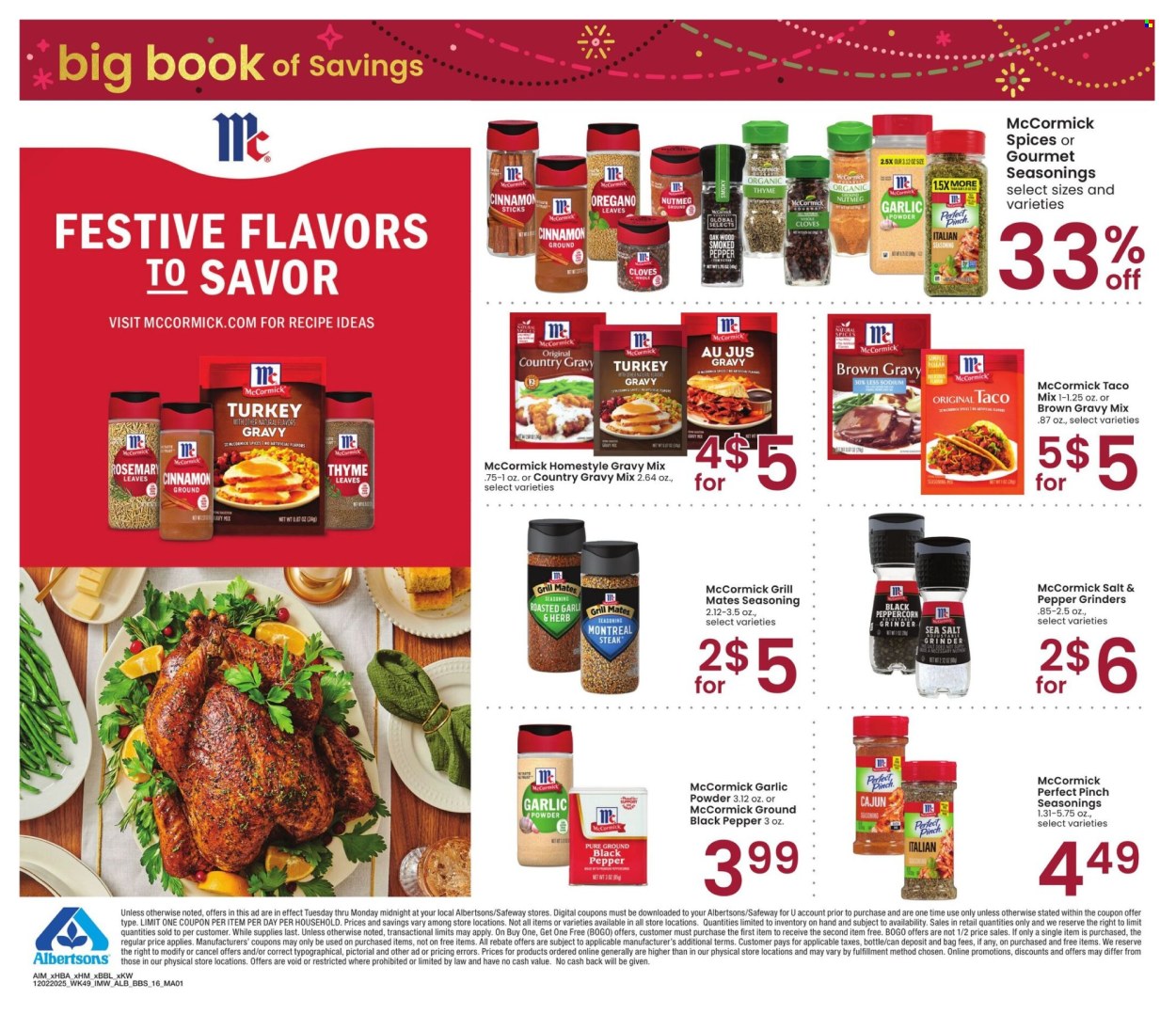 Albertsons ad - 12/02/2025 - 12/29/2025. Page 15