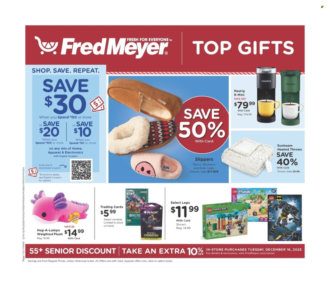 Fred Meyer ad - 12/10/2025 - 12/16/2025. Page 1