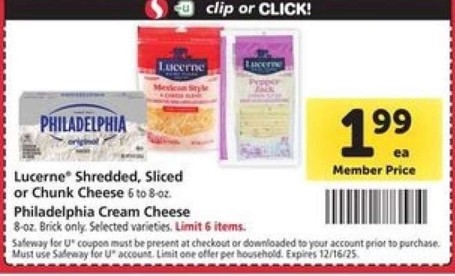 Lucerne & Philadelphia Cheese