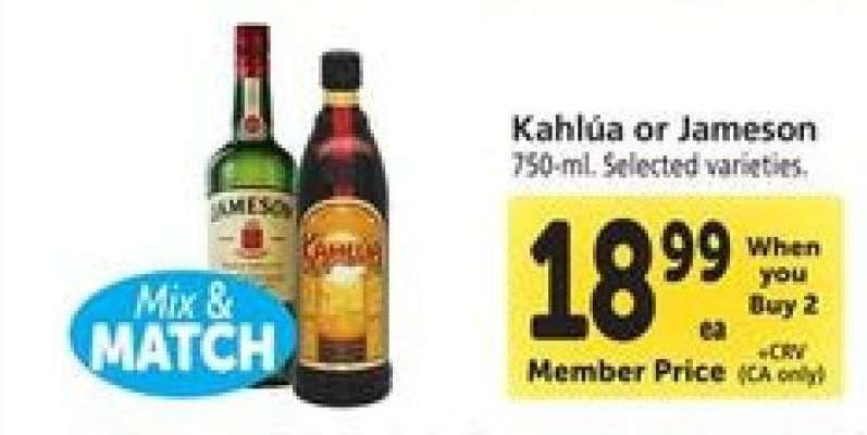 Kahlúa or Jameson