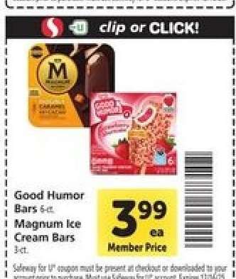 Good Humor Bars / Magnum Ice Cream Bars