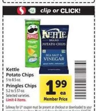 Kettle Potato Chips & Pringles Chips