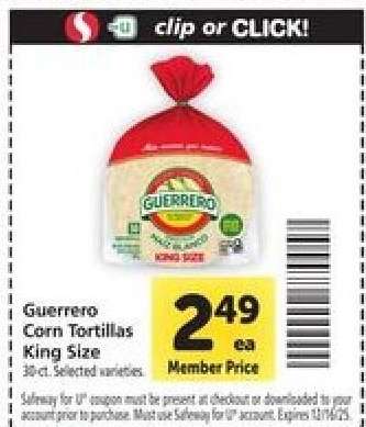 Guerrero Corn Tortillas King Size