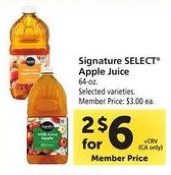 Signature Select Apple Juice
