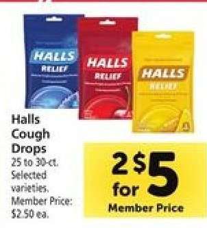 Halls Cough Drops*