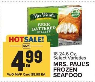 Mrs. Paul's Frozen Seafood