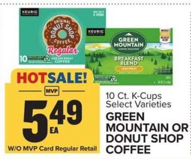 Green Mountain or Donut Shop Coffee