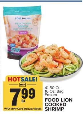 FOOD LION COOKED SHRIMP