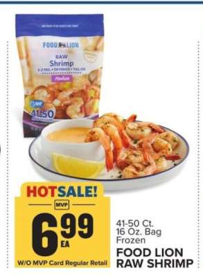 Food Lion Raw Shrimp