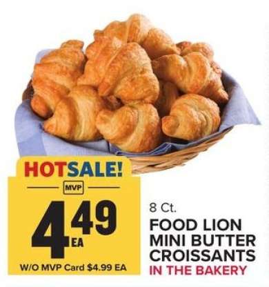 FOOD LION MINI BUTTER CROISSANTS