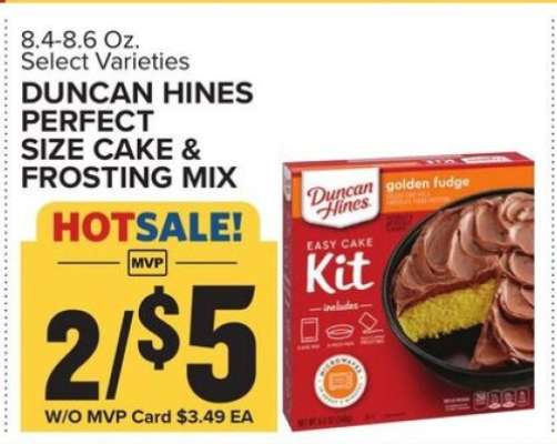 Duncan Hines Perfect Size Cake & Frosting Mix