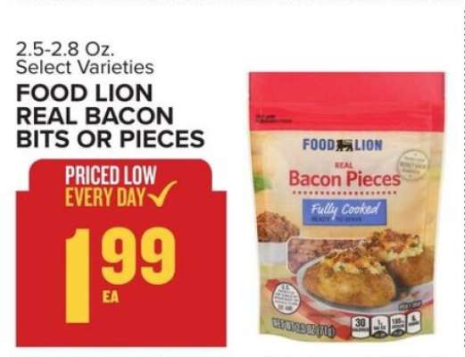 FOOD LION REAL BACON BITS OR PIECES