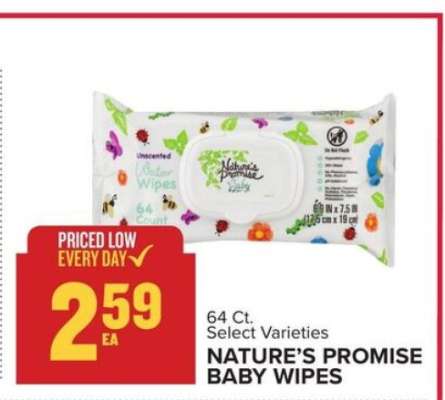 NATURE'S PROMISE BABY WIPES
