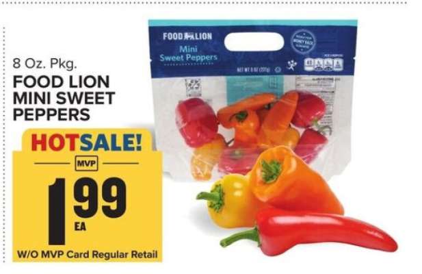 FOOD LION MINI SWEET PEPPERS