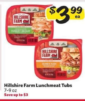 Hillshire Farm Lunchmeat Tubs