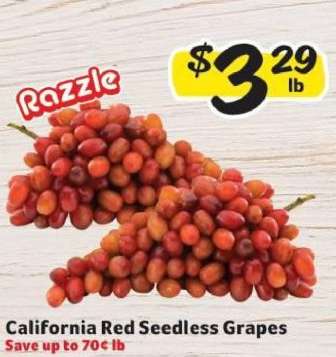 California Red Seedless Grapes
