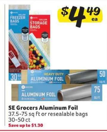 SE Grocers Aluminum Foil
