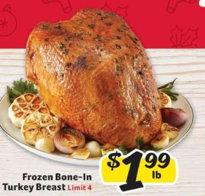 Frozen Bone-In Turkey Breast