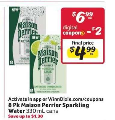 8 Pk Maison Perrier Sparkling Water
