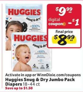 Huggies Snug & Dry Jumbo Pack Diapers