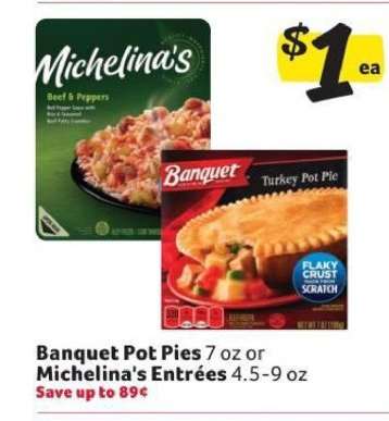 Banquet Pot Pies or Michelina's Entrées