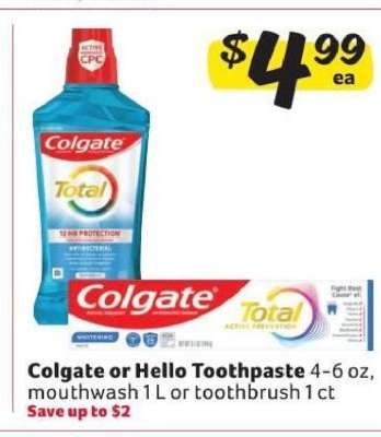 Colgate or Hello Toothpaste