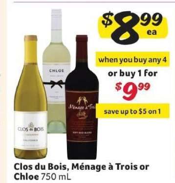 Clos du Bois, Ménage à Trois or Chloe
