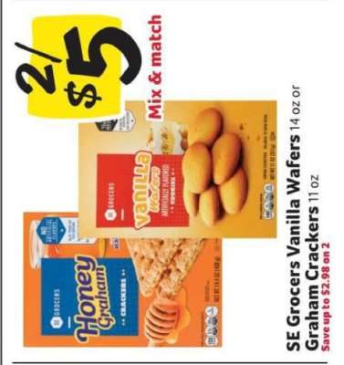 SE Grocers Vanilla Wafers / Graham Crackers