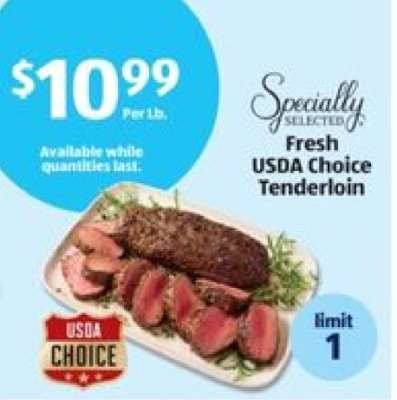 Fresh USDA Choice Tenderloin