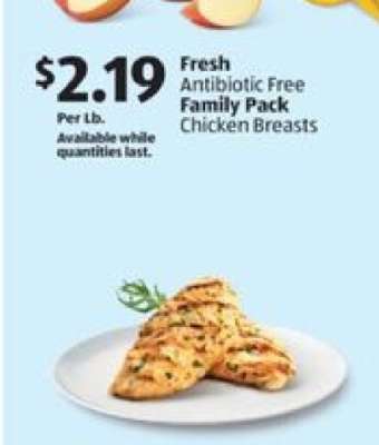 Fresh Antibiotic Free Family Pack Chicken Breasts