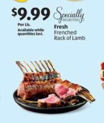 Specially Selected Fresh Frenched Rack of Lamb