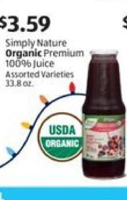 Simply Nature Organic Premium 100% Juice