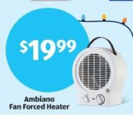 Ambiano Fan-Forced Heater