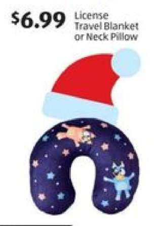 License Travel Blanket or Neck Pillow